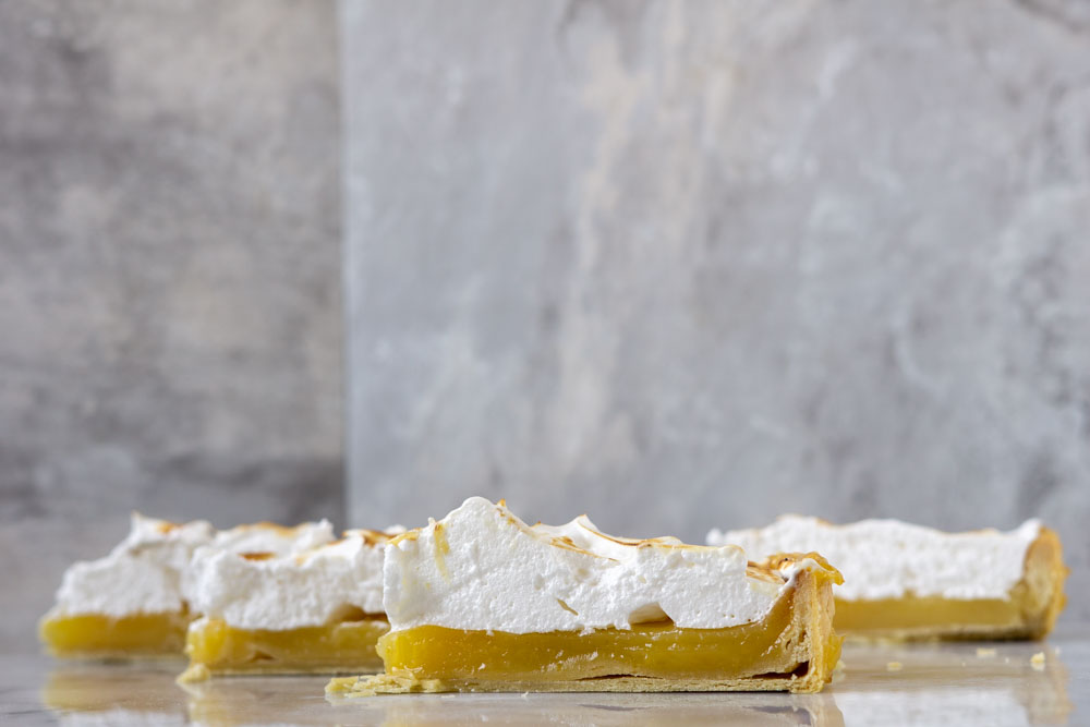 Tarta de merengue de limón