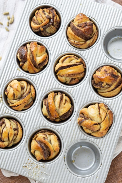 kardamummabullar en bandeja para muffins